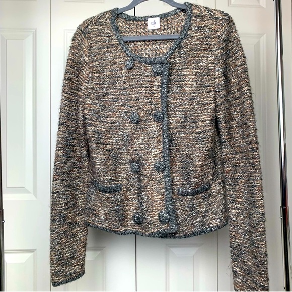 CAbi #3015 Ritz Sweater Tweed Cardigan - Picture 3 of 9